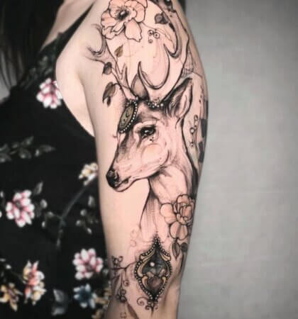 Most Popular Deer Tattoo Ideas Designs And Meaning