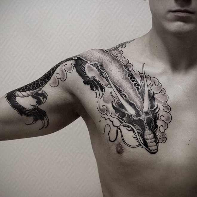 20 Mystical Dragon Tattoos and Their Meanings  by InkDoneRight  Medium