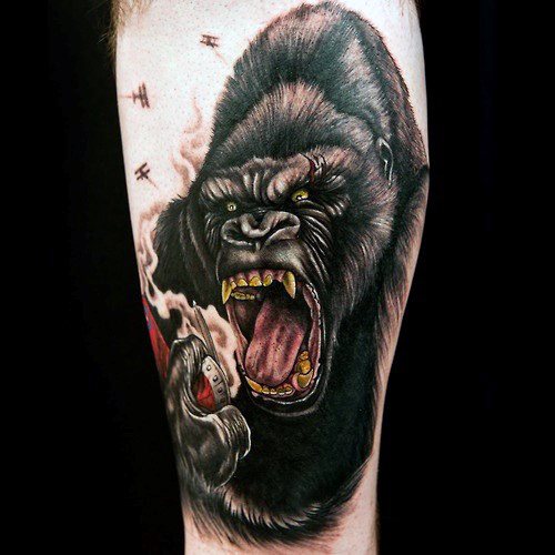 King Kong tattoo by Hugo Feist  Post 20231