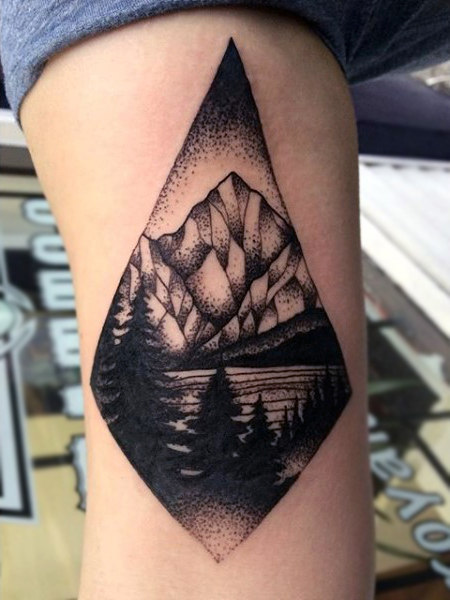 90 Landscape Tattoos For Men  Scenic Design Ideas