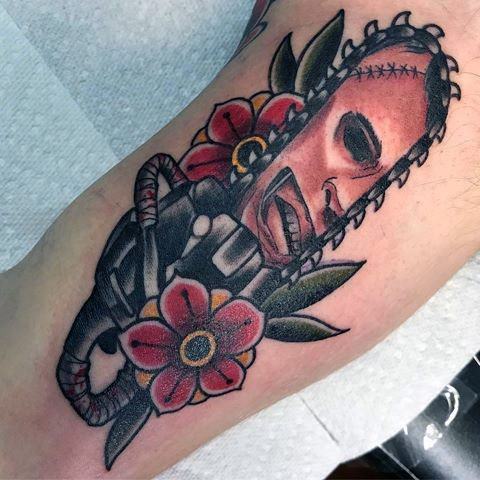 Pin by Alexa Begley on Tattoos  Traditional tattoo sleeve Spooky tattoos  Movie tattoos