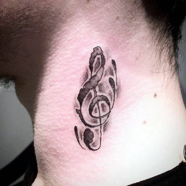 Update 94 about music symbol tattoo on neck super cool  indaotaonec
