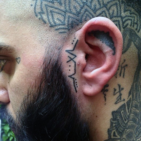 Ear Tattoos for Men  Ideas and Inspiration for Guys