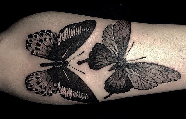 My hand tattoo  a cross between a moth and butterfly Tattoo by Luke in  Nexus tattoo Scunthorpe United kingdom  rtattoos