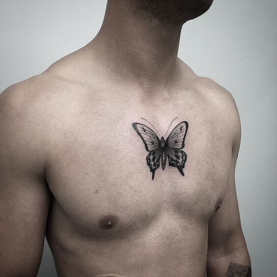 La Femme Tattoo House  Chest butterfly by mccoytattoo  Facebook