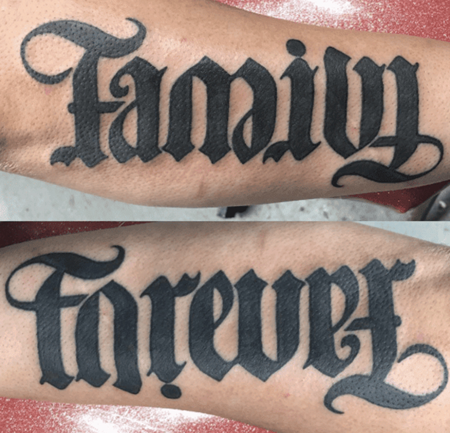 Earth Air Fire Water ambigram tattoo by Oz from Black Widow in North  Highlands CA  rtattoos