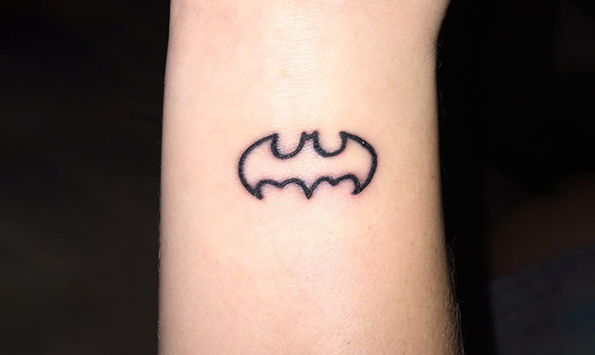 10 Small Tattoo Ideas For Guys  Society19  Batman tattoo Batman symbol  tattoos Nerdy tattoos