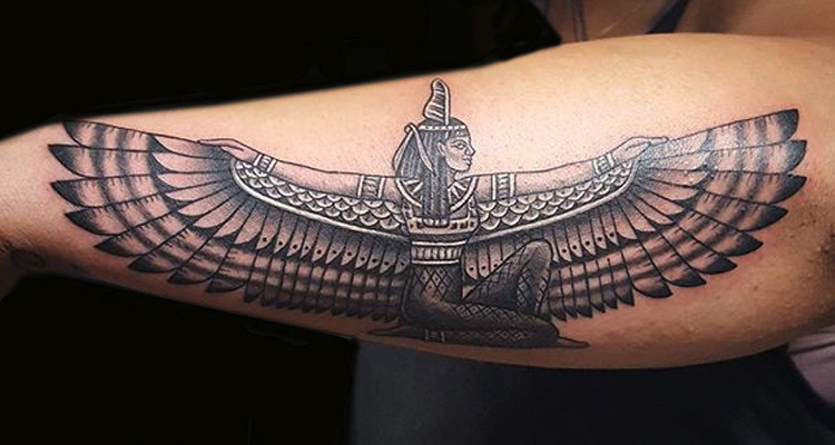 Egyptian Goddess Tattoo Tshirt Design Ancient Stock Vector Royalty Free  1302261229  Shutterstock