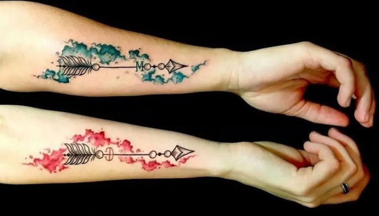 Inked Together  80 Charming Matching Tattoos for Couples Siblings and  Friends