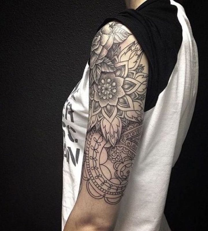 45 Interesting Half Full Sleeve Tattoo Designs For Men Women