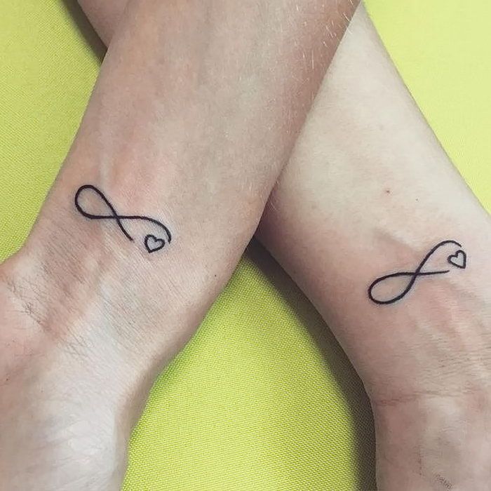 Heart Infinity Symbol Tattoo