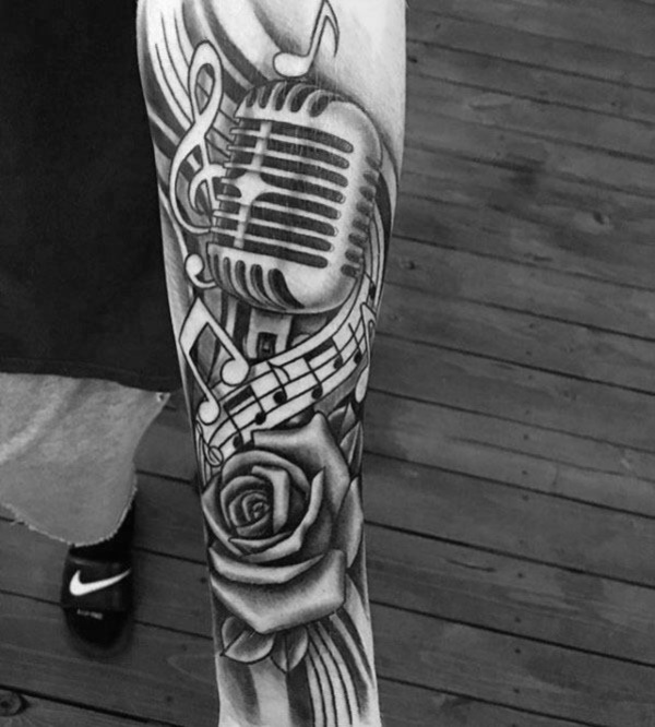 Details more than 67 half sleeve music tattoo designs latest - thtantai2