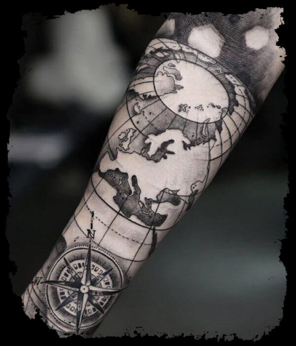 Compass-with-Map-on-Arm