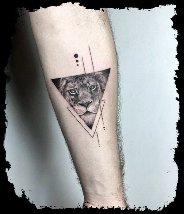 Lion-in-Triangle-on-Arm