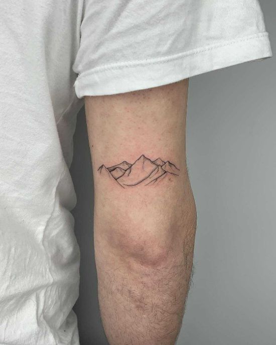 Update 94 about minimalist mountain tattoo latest  indaotaonec