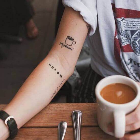 Coffee Cup Tattoo