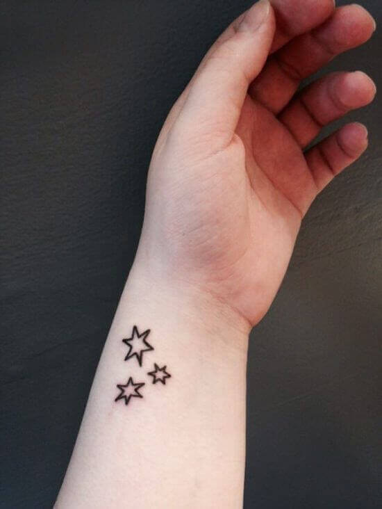 Small Star Tattoo on women wrist