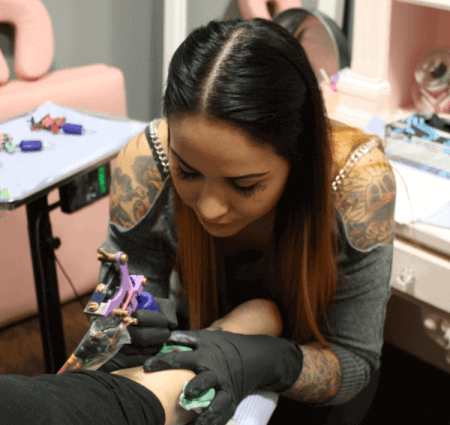 Top 40 Famous Female Tattoo Artists Around The World   Alex Strangler Best Female Tattoo Artist 450x425 