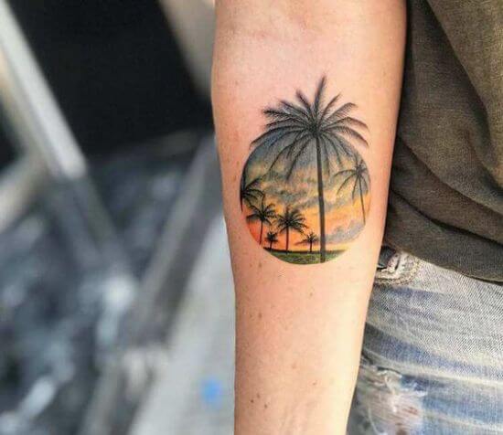 Wonderful Palm Tree Tattoo Designs for Men and Women  TattoosInsta