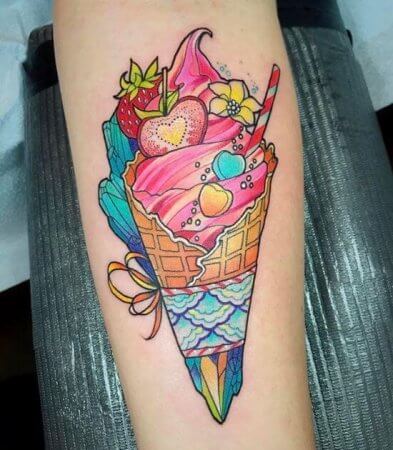 35 Ice Cream Tattoo Designs and Images | Trending Tattoo