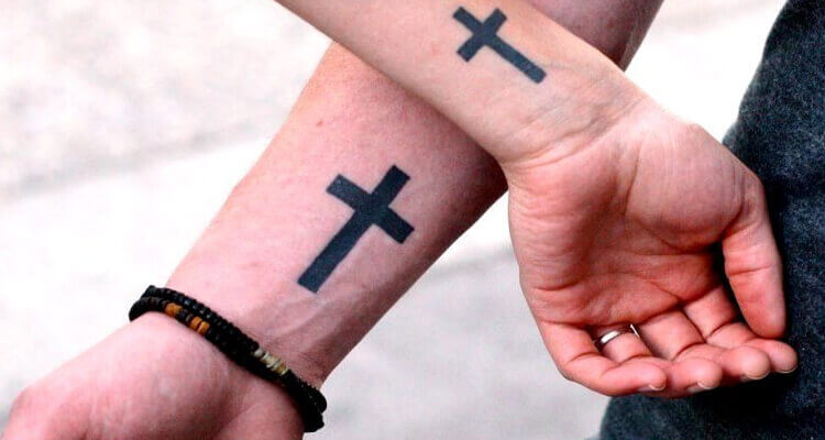 3 crosses tattoo