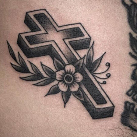 Top 35 Stylish Small Cross Tattoo Designs for Men & Women