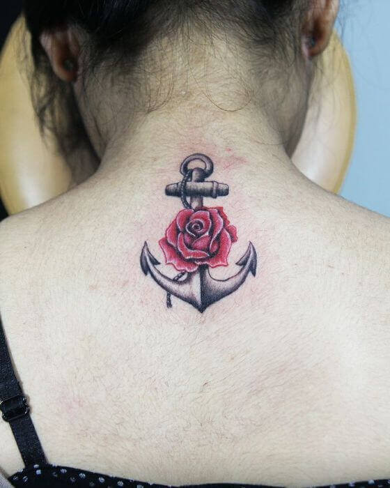 Rose Anchor Tattoo Design by TsukiInazuma on DeviantArt