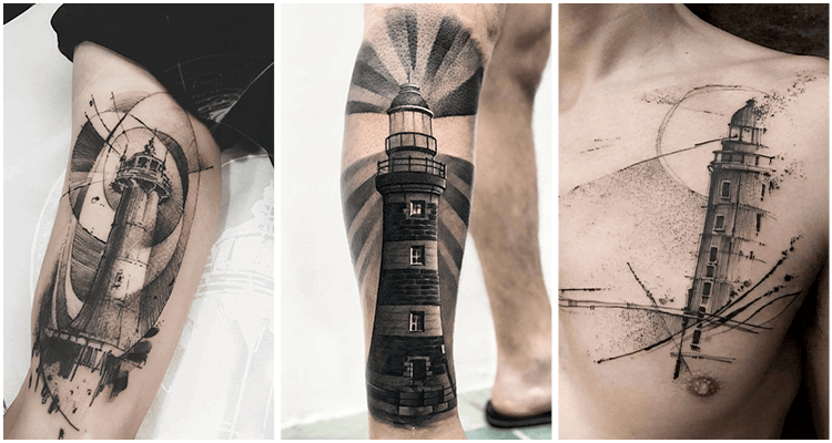Extremely realistic lighthouse by petermorgan part of a full arm  sleeve for our friend jcmartin who came all the way from Winnipeg    Instagram