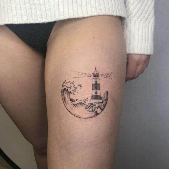 Novytattoo Handmade on Twitter Shine your light so others can see their  way out of the darkness  lighthousetattoo lighthouse tattoo  tattoosketch faro sketchytattoo tattooedgirl inkedgirl onmyskin  indelible faibrillarelatualuce 