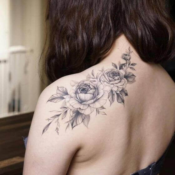 460 Back Shoulder Tattoos For Women Pictures Stock Photos Pictures   RoyaltyFree Images  iStock
