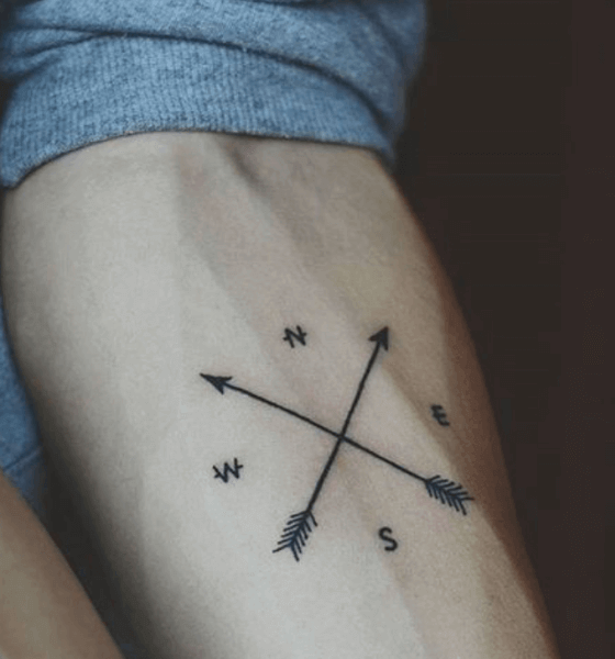 Arrow tattoo | Wrist tattoos for guys, Tattoos for guys, Compass tattoo  design