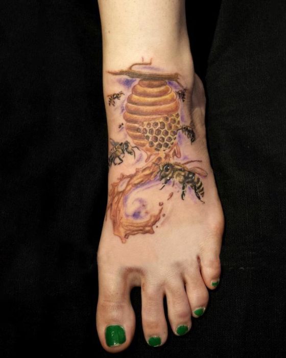 My beautiful Honey Bee by Andrew Trueman at FlowX Tattoo  London Ontario  Canada  rtattoos