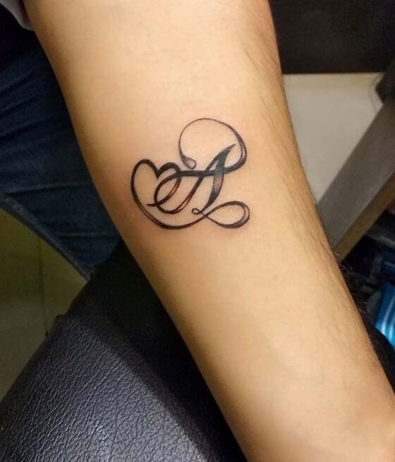 My new tattoo B initial with a heart For my husband  Letter b tattoo  Tattoo lettering B tattoo
