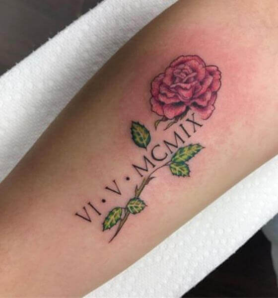 PRIMOARTE på Instagram  romannumeralstattoorosetattooblackandgreytattoo riverside laiec   Forearm tattoos Roman numeral tattoo arm Roman numeral tattoos