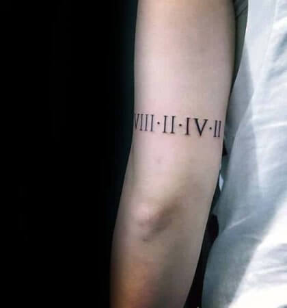 60 Best Roman Numeral Tattoo Designs [Top Ideas 2024]