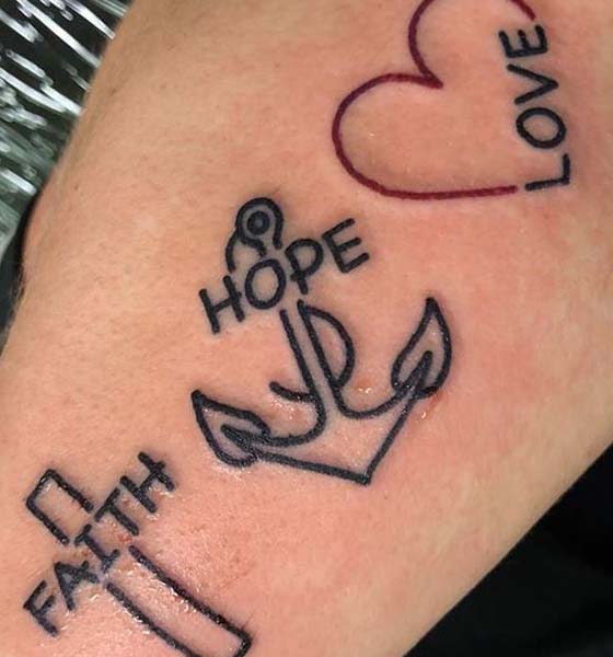 26 Faith Hope Love Tattoo DesignsIdeas and Symbols  EntertainmentMesh