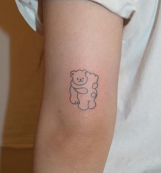 Small Bear Tattoo On Heel  Tattoo Designs Tattoo Pictures