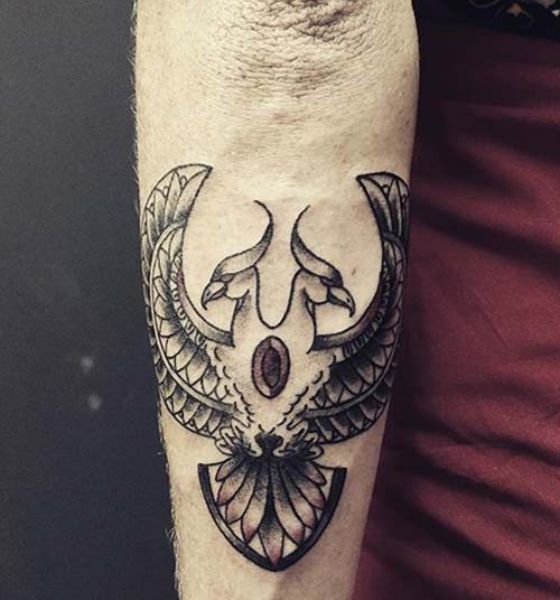 Phoenix Love Tattoo Design