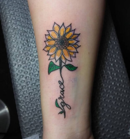 45 Beautiful Sunflower Tattoo Designs and Ideas in 2024