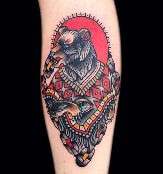  Rass Ansø  on Instagram Teddy bear  Hope you like it  Made with  procreate Sponsored by   Hand tattoos for guys Bear tattoos Traditional  bear tattoo