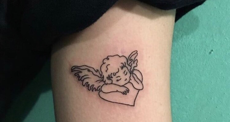 60 Lovely Angel Tattoos On Leg