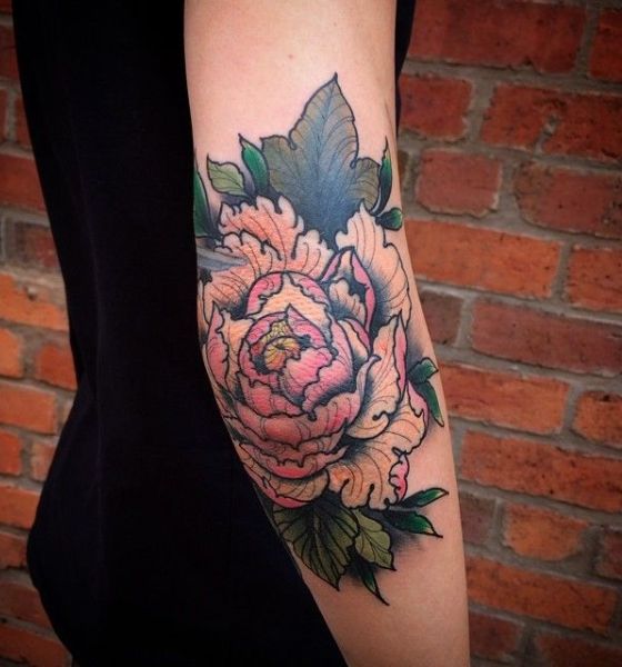NYCTattooShop on Instagram Traditional rose elbow tattoo by nyctattooer  from our November special Book your spot online today  traditionalrosetattoo nyctattoo