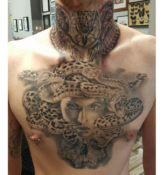 Medusa tattoo on neckTikTok Search
