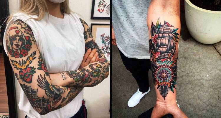 120 Best American Traditional Tattoo Designs  Meanings  2019 Ideas