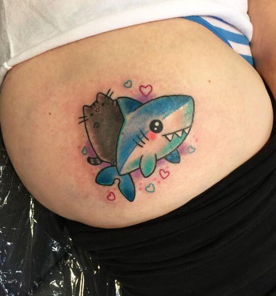 New shark tattoo its hilarious  rsharks