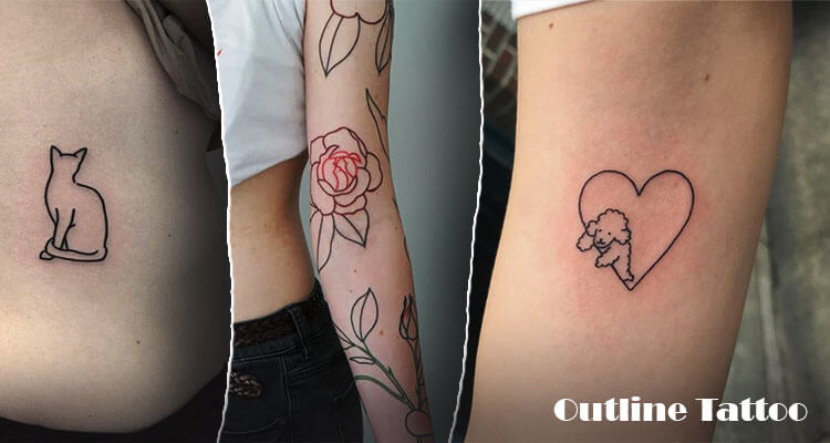 Outline Dog Ear Tattoo Designs For Minimalist Dog Lovers  Tattoo Glee