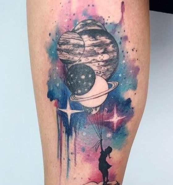 Galaxy tattoo done by Ben Whiteraven  Berserk Tattoos Melbourne  Australia  rtattoos