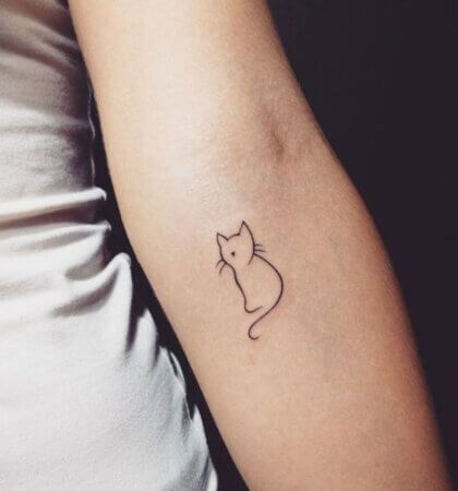 40+ Cute Cat Tattoo Ideas with Meanings for Cat Lovers