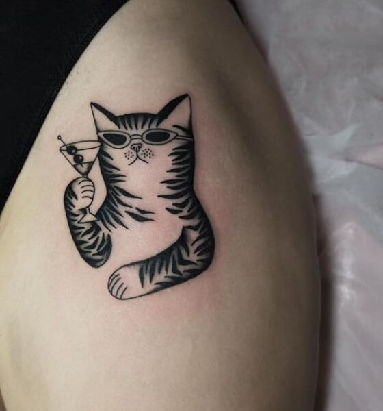 Discover 84+ funny cat tattoos best - esthdonghoadian