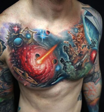 25 Stunning Galaxy Tattoo Ideas with Meaning: Latest Designs